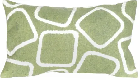 Liora Manne Visions I Squares Pillow in Lime by Trans-Ocean Import Co Inc