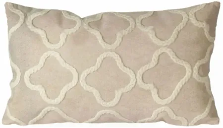 Liora Manne Visions I Crochet Tile Pillow in White by Trans-Ocean Import Co Inc