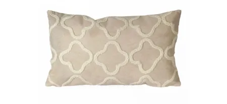 Liora Manne Visions I Crochet Tile Pillow in White by Trans-Ocean Import Co Inc