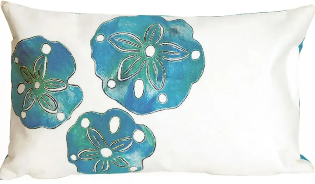 Liora Manne Visions I Sand Dollar Pillow in Blue by Trans-Ocean Import Co Inc