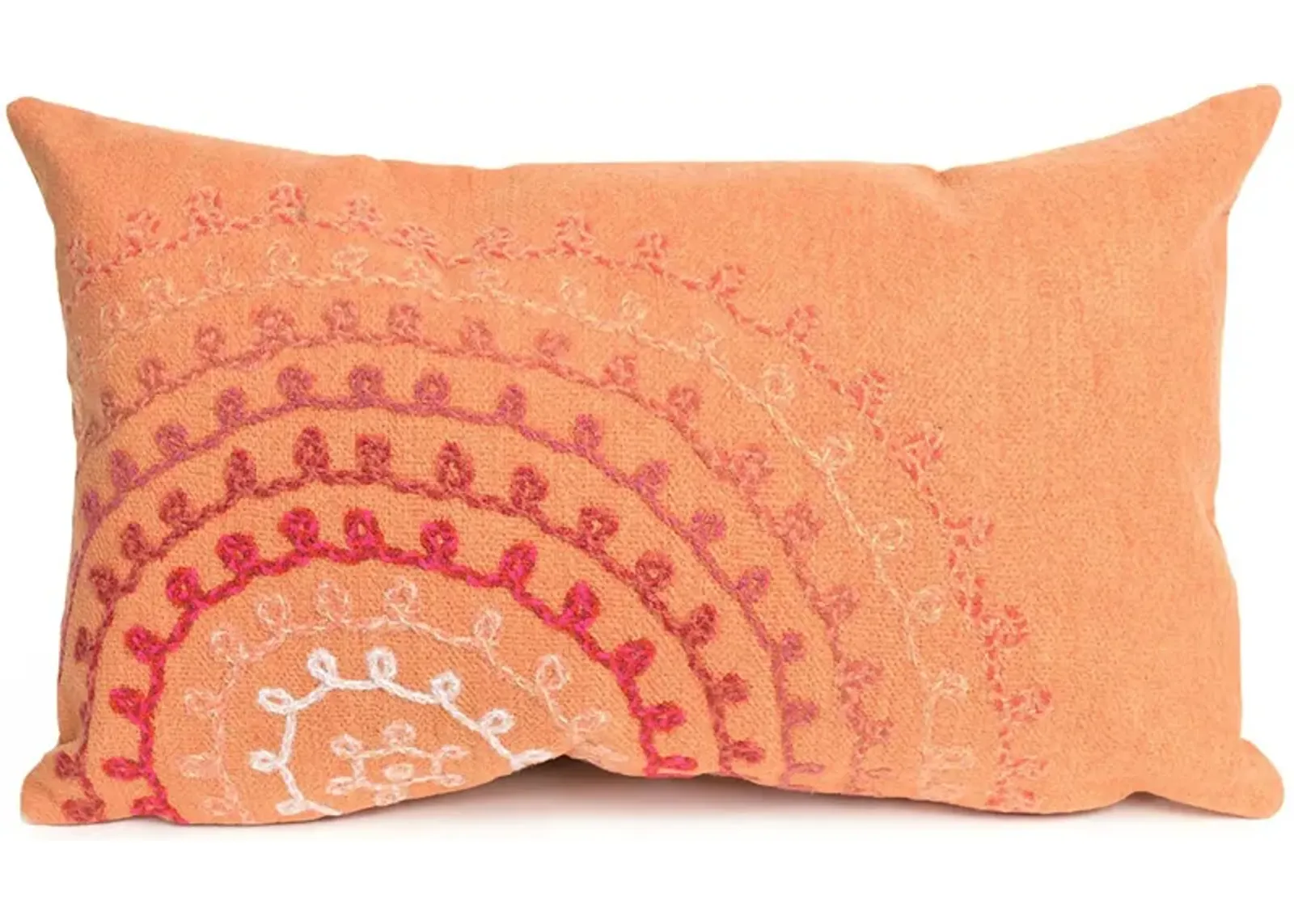 Liora Manne Visions II Ombre Threads Pillow in Coral by Trans-Ocean Import Co Inc