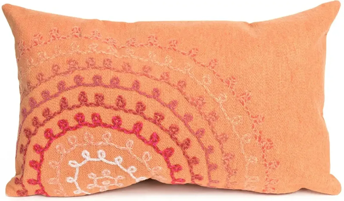 Liora Manne Visions II Ombre Threads Pillow in Coral by Trans-Ocean Import Co Inc