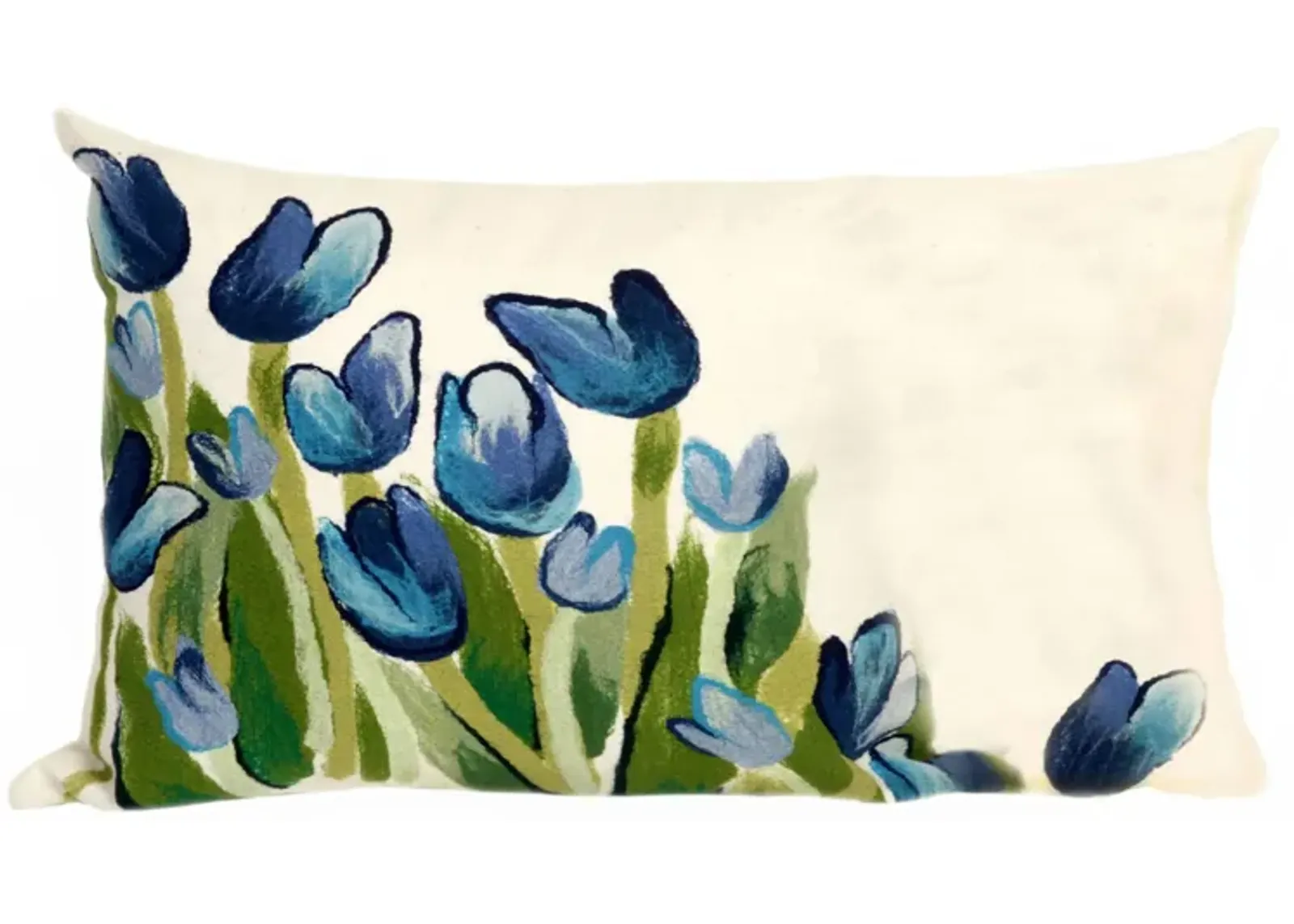 Liora Manne Visions II Allover Tulips Pillow in Blue by Trans-Ocean Import Co Inc