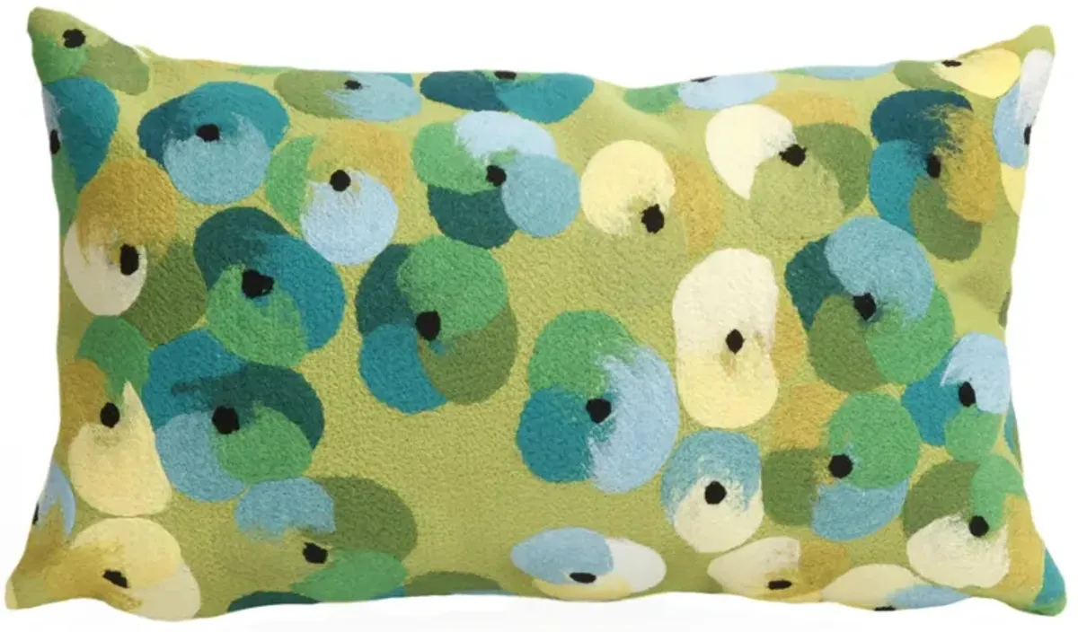 Liora Manne Visions II Pansy Pillow in Lime by Trans-Ocean Import Co Inc