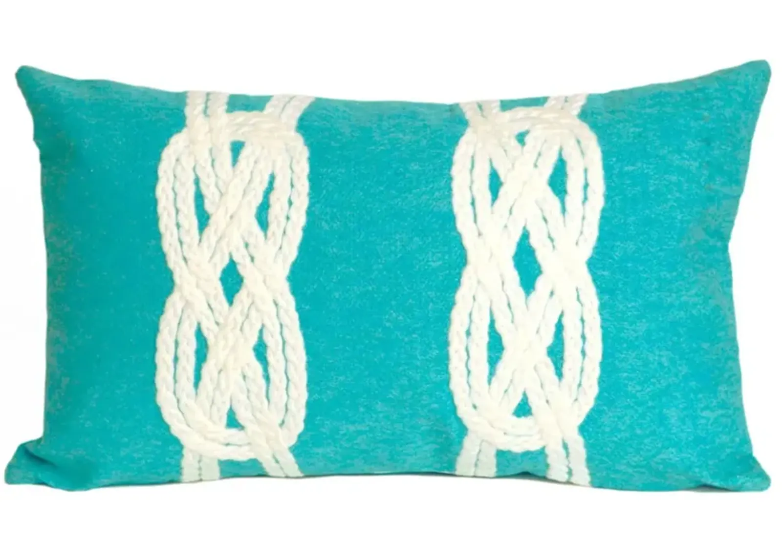 Liora Manne Visions II Double Knot Pillow in Aqua by Trans-Ocean Import Co Inc