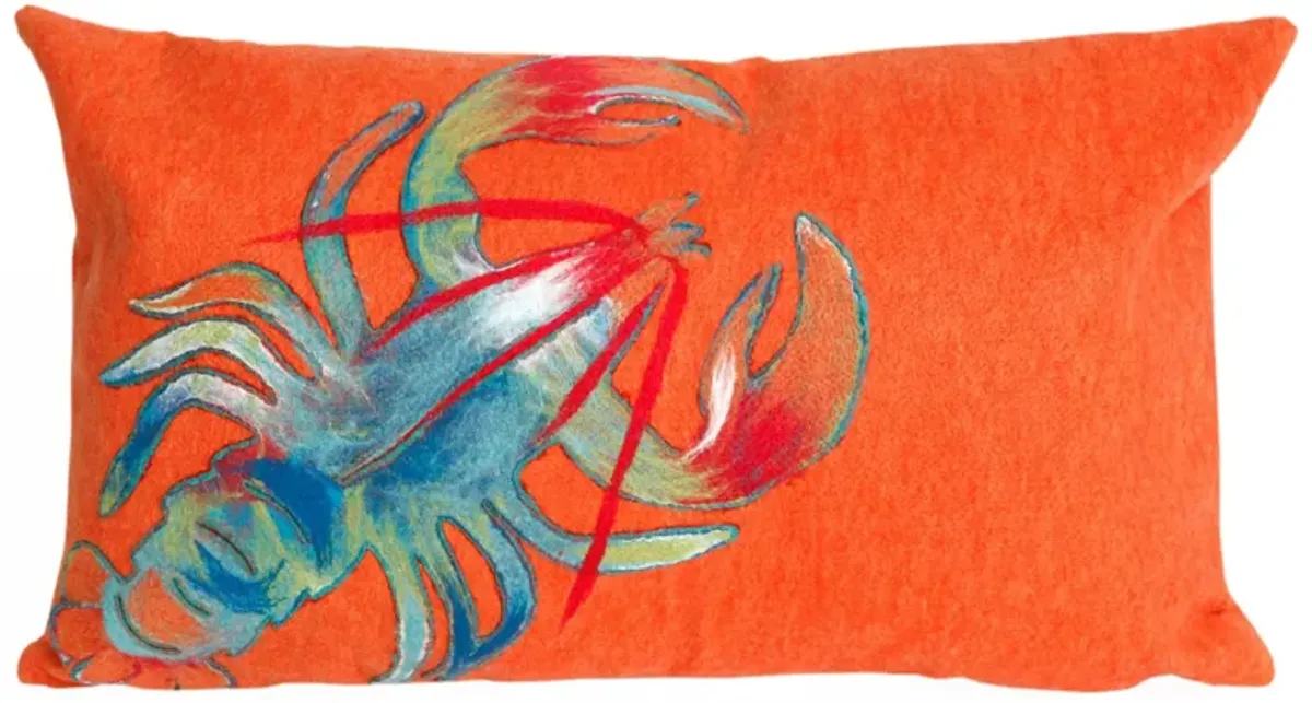 Liora Manne Visions II Lobster Pillow in Orange by Trans-Ocean Import Co Inc