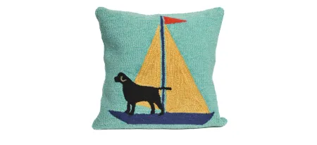 Liora Manne Frontporch Sailing Dog Pillow in Blue by Trans-Ocean Import Co Inc