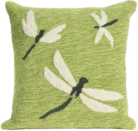 Liora Manne Frontporch Dragonfly Pillow in Green by Trans-Ocean Import Co Inc