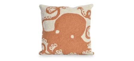 Liora Manne Frontporch Octopus Pillow in Coral by Trans-Ocean Import Co Inc