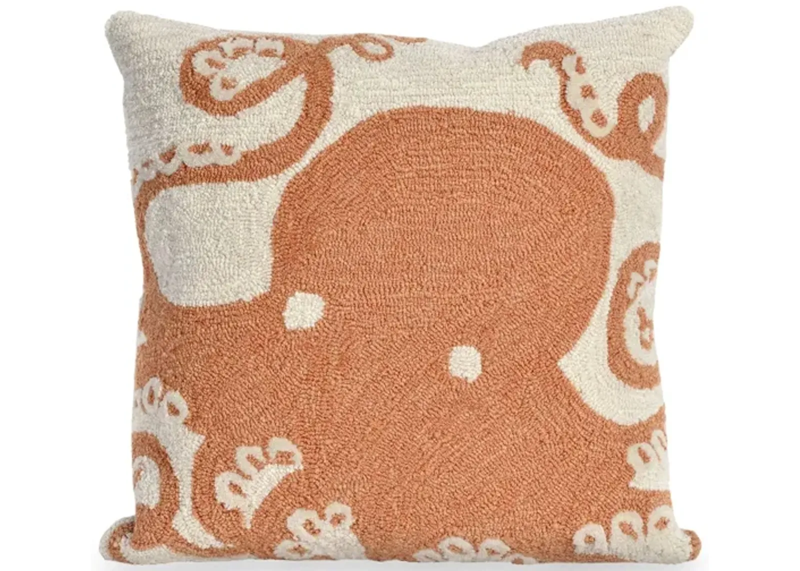 Liora Manne Frontporch Octopus Pillow in Coral by Trans-Ocean Import Co Inc