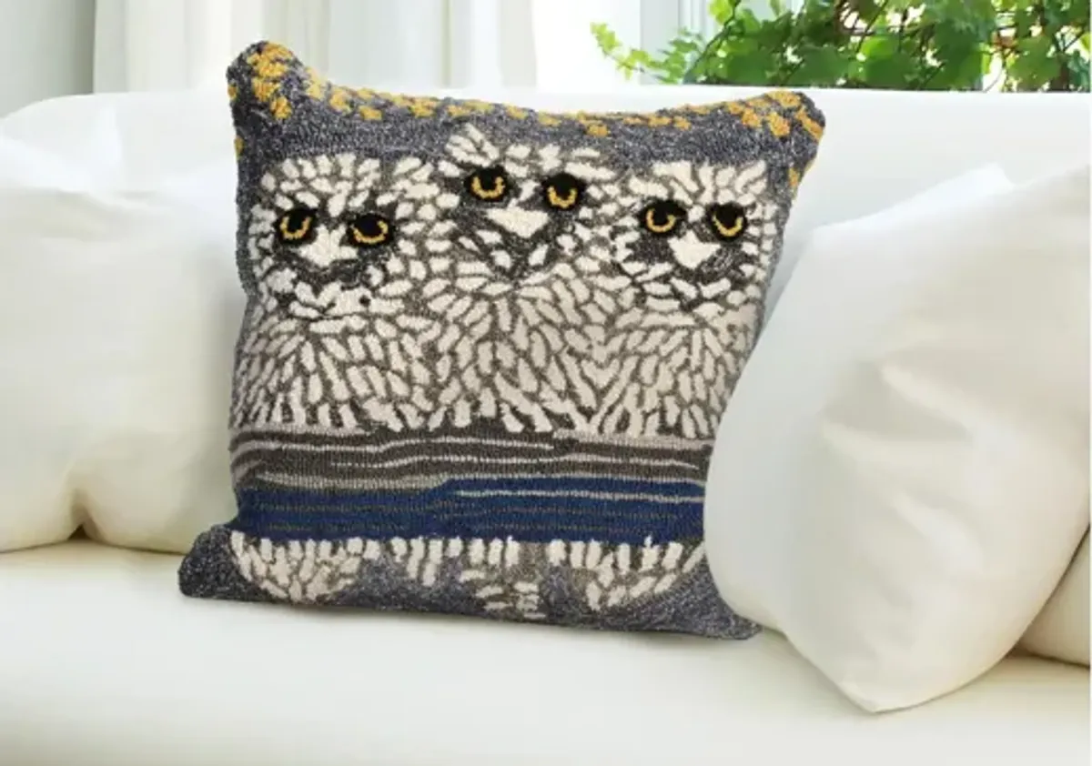 Liora Manne Frontporch Owls Pillow