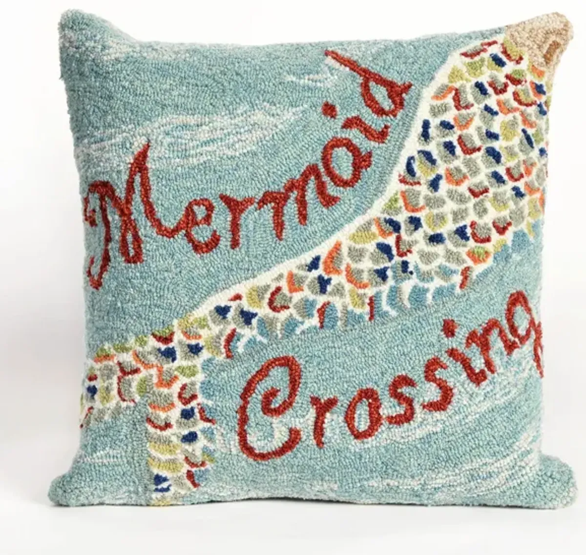 Liora Manne Frontporch Mermaid Crossing Pillow