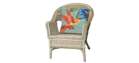 Liora Manne Frontporch Hummingbird Pillow in Blue by Trans-Ocean Import Co Inc