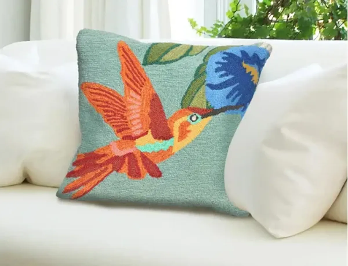 Liora Manne Frontporch Hummingbird Pillow