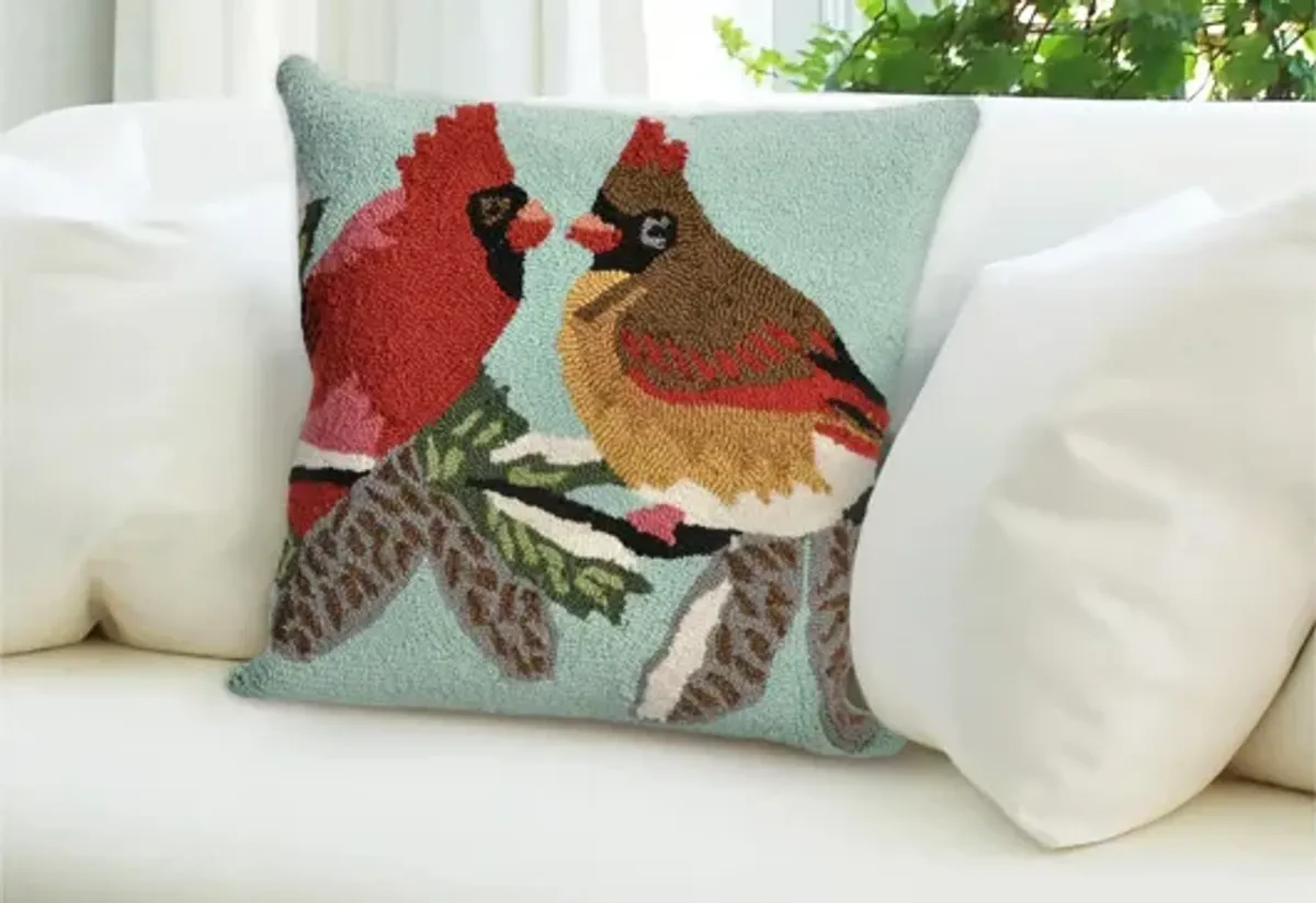 Liora Manne Frontporch Cardinals Pillow