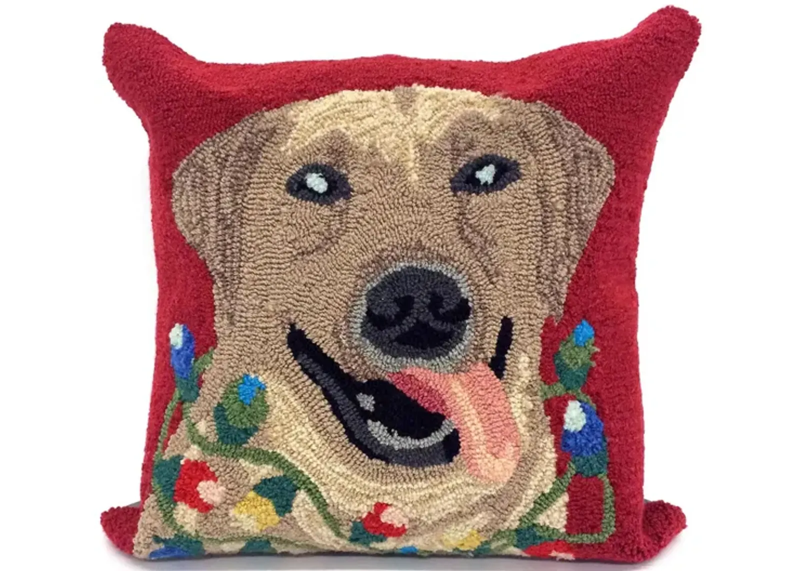 Liora Manne Frontporch Happy Holidays Pillow in Red by Trans-Ocean Import Co Inc