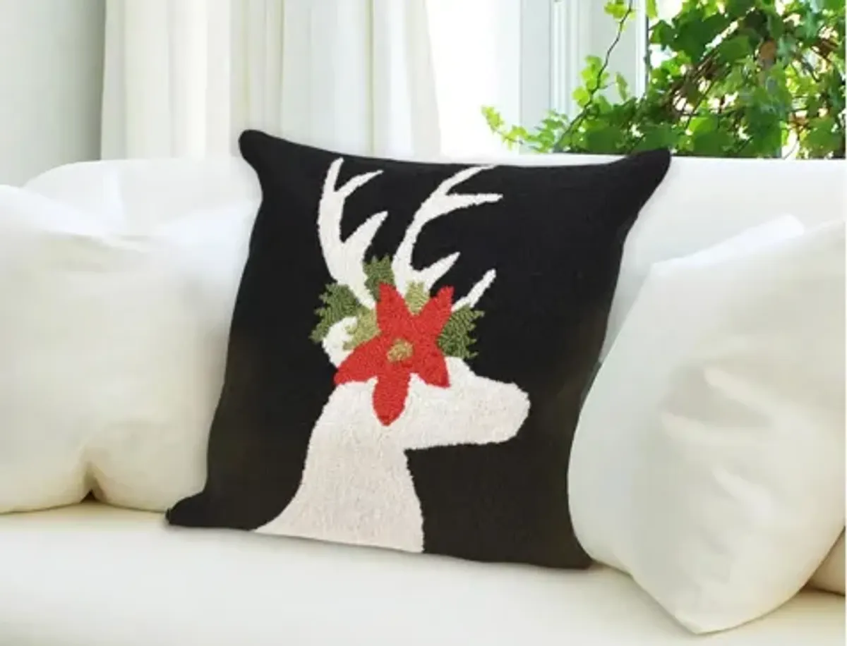 Liora Manne Frontporch Reindeer Pillow