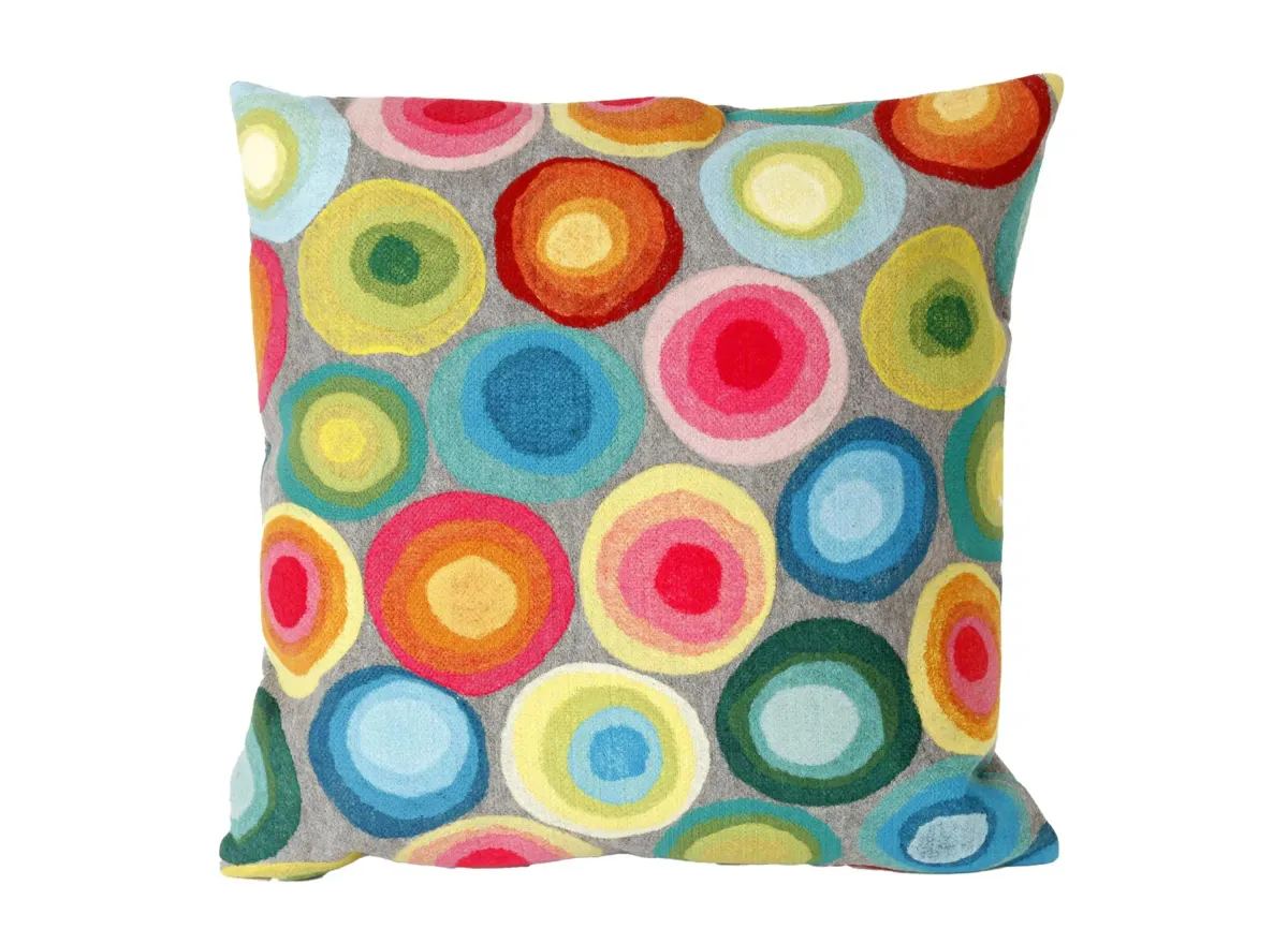 Liora Manne Visions II Puddle Dot Pillow in Grey by Trans-Ocean Import Co Inc