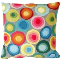 Liora Manne Visions II Puddle Dot Pillow in Grey by Trans-Ocean Import Co Inc