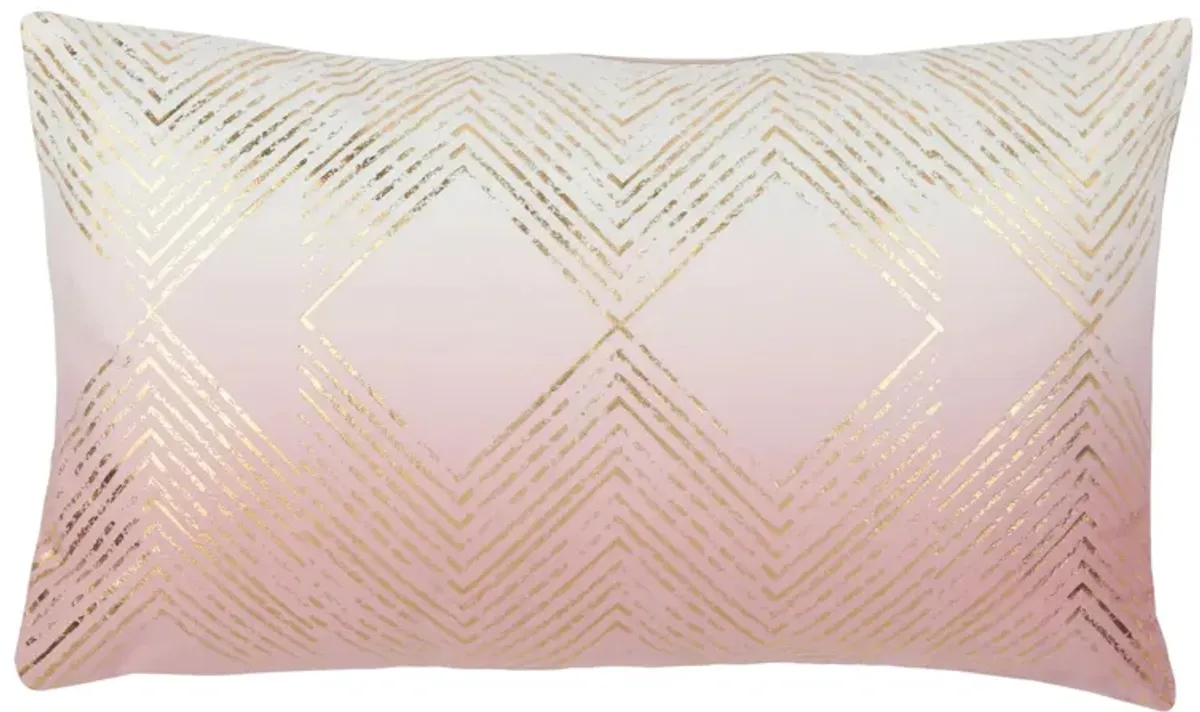 Embellished Sarla Accent Pillow in Blush by Safavieh