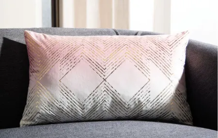 Embellished Sarla Accent Pillow in Blush by Safavieh