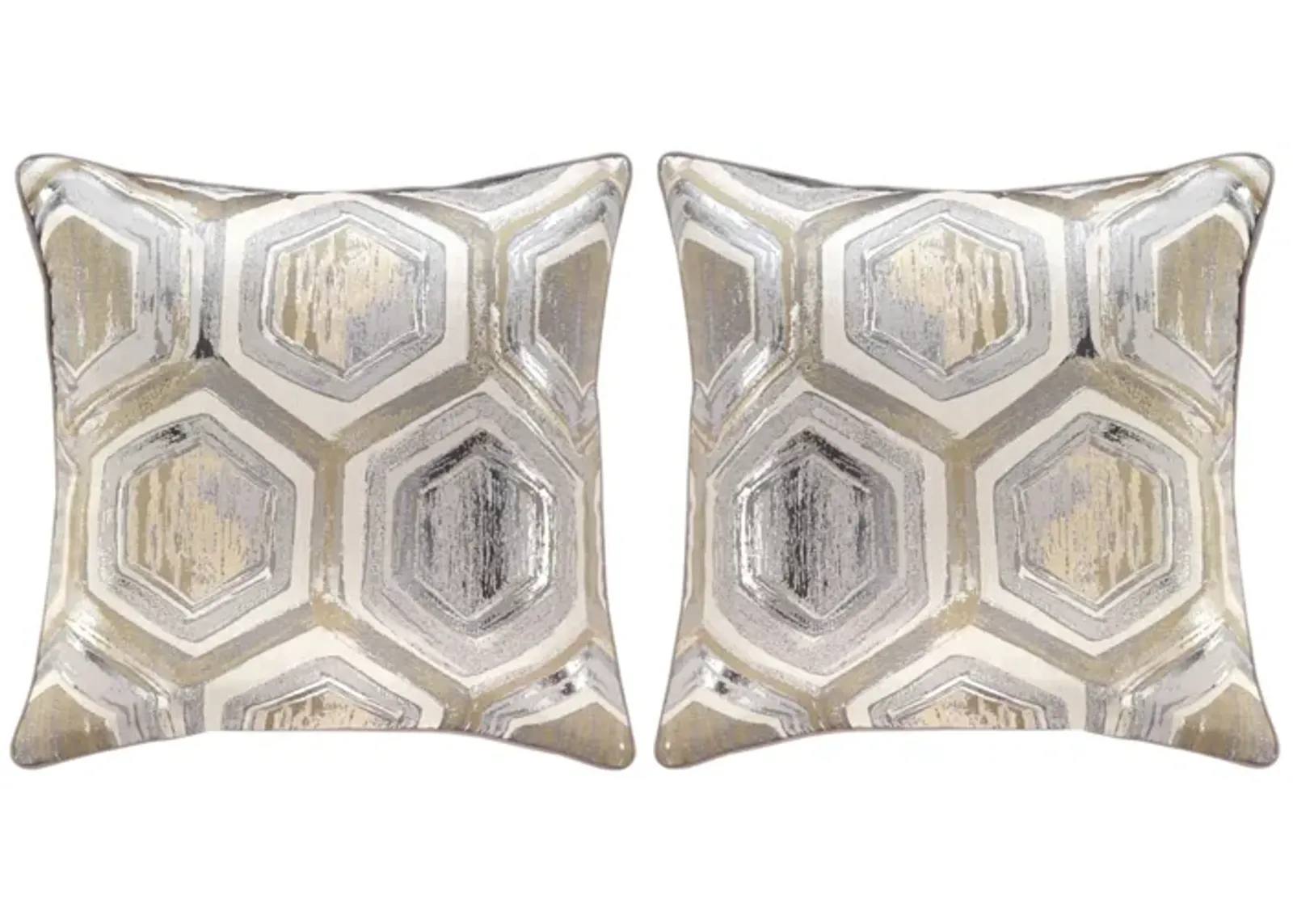 Meiling Pillow Set - 2 Pc. in Metallic by Ashley Express