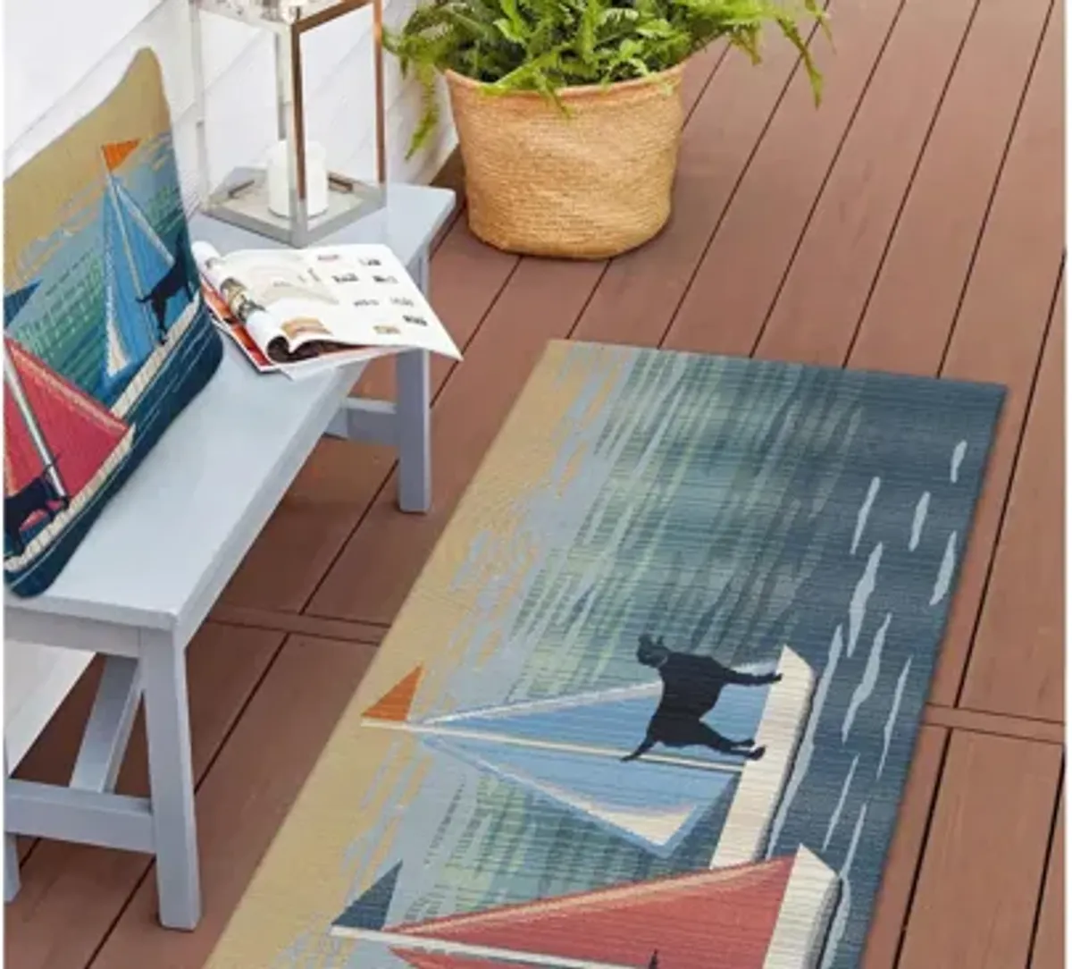 Marina See Spot Sail Accent Pillow