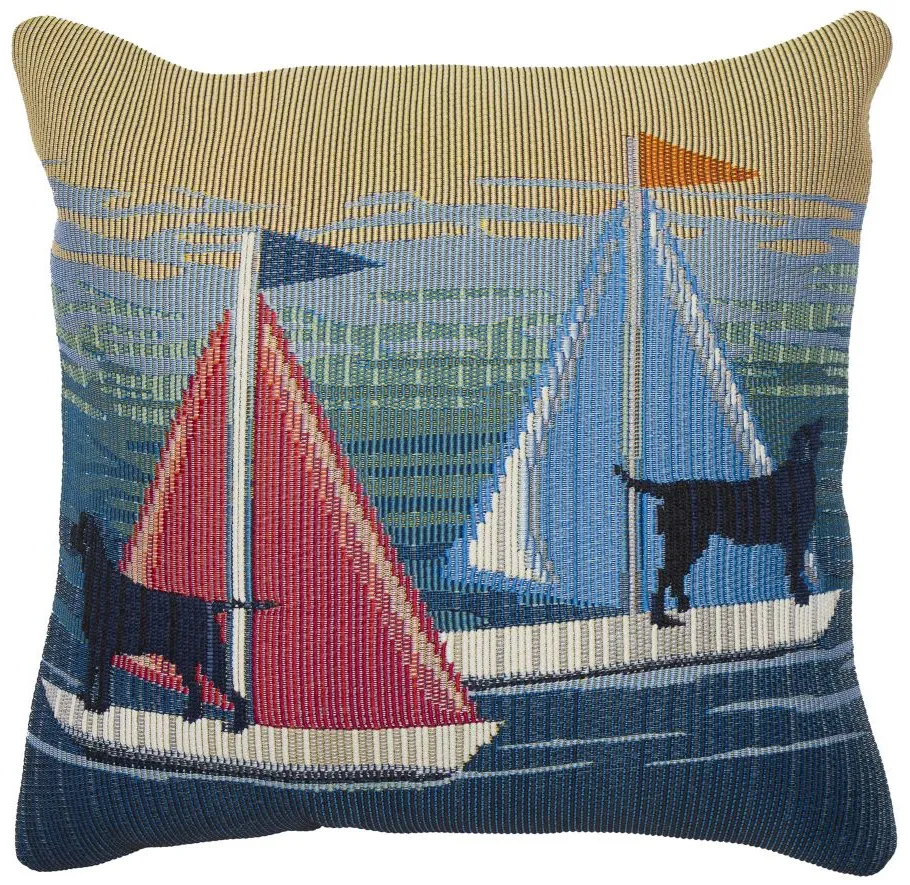 Marina See Spot Sail Accent Pillow in Blue by Trans-Ocean Import Co Inc