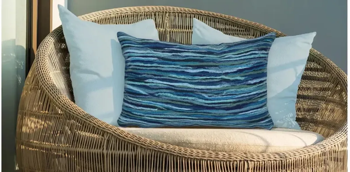 Visions III Broken Stripe Accent Pillow