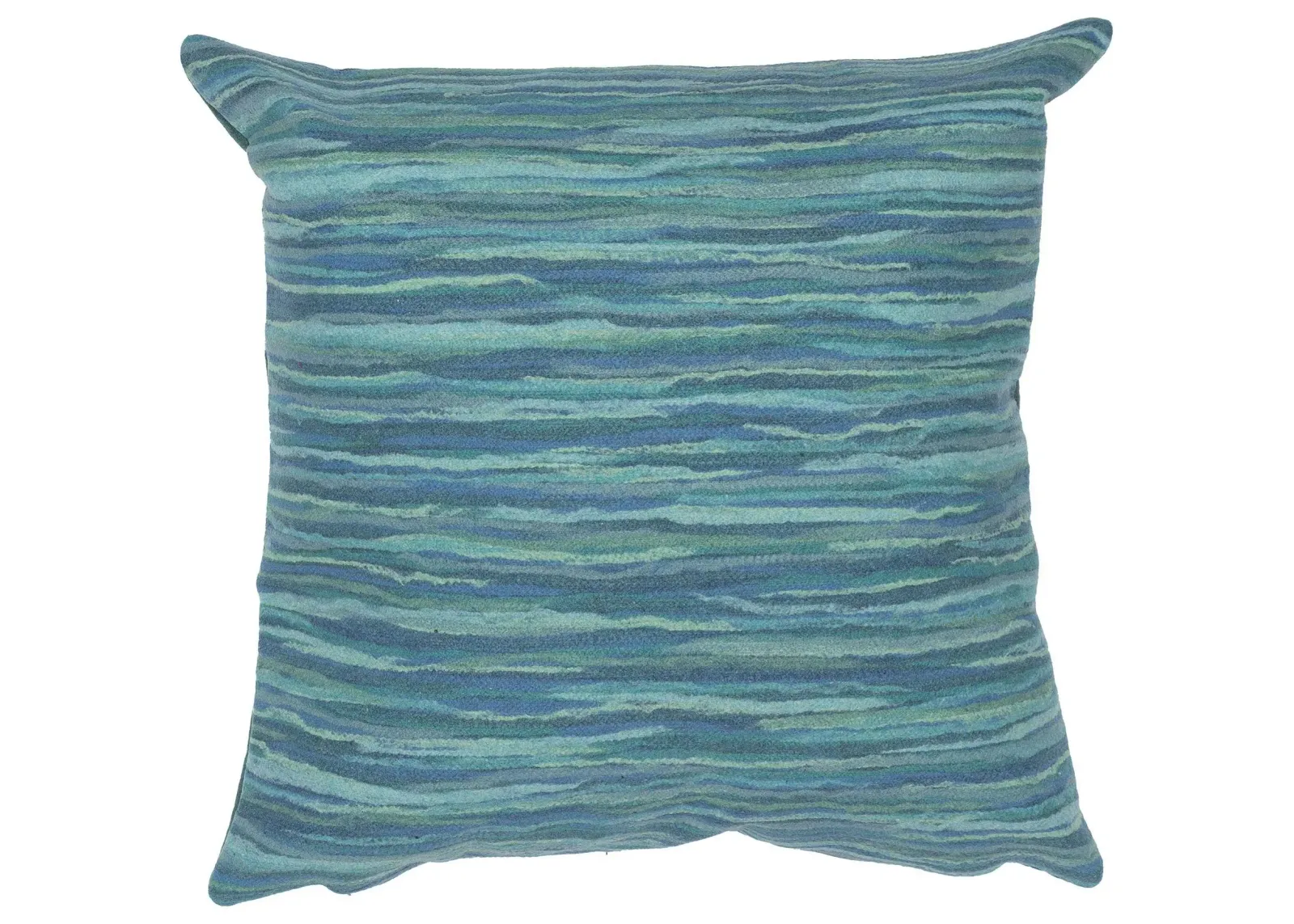 Visions III Broken Stripe Accent Pillow in Aqua by Trans-Ocean Import Co Inc