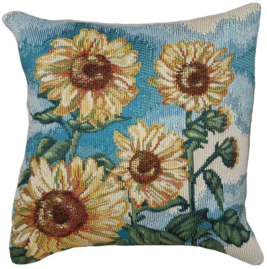 Marina Sunny Day Accent Pillow in Blue by Trans-Ocean Import Co Inc