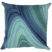 Visions III Ripples Accent Pillow in Gulf by Trans-Ocean Import Co Inc