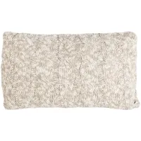 Knit Throw Pillow in Stone / Natural by Safavieh