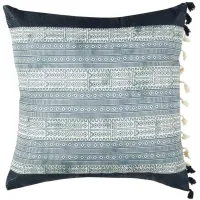 Abstract Throw Pillow in Blue / Grey by Safavieh