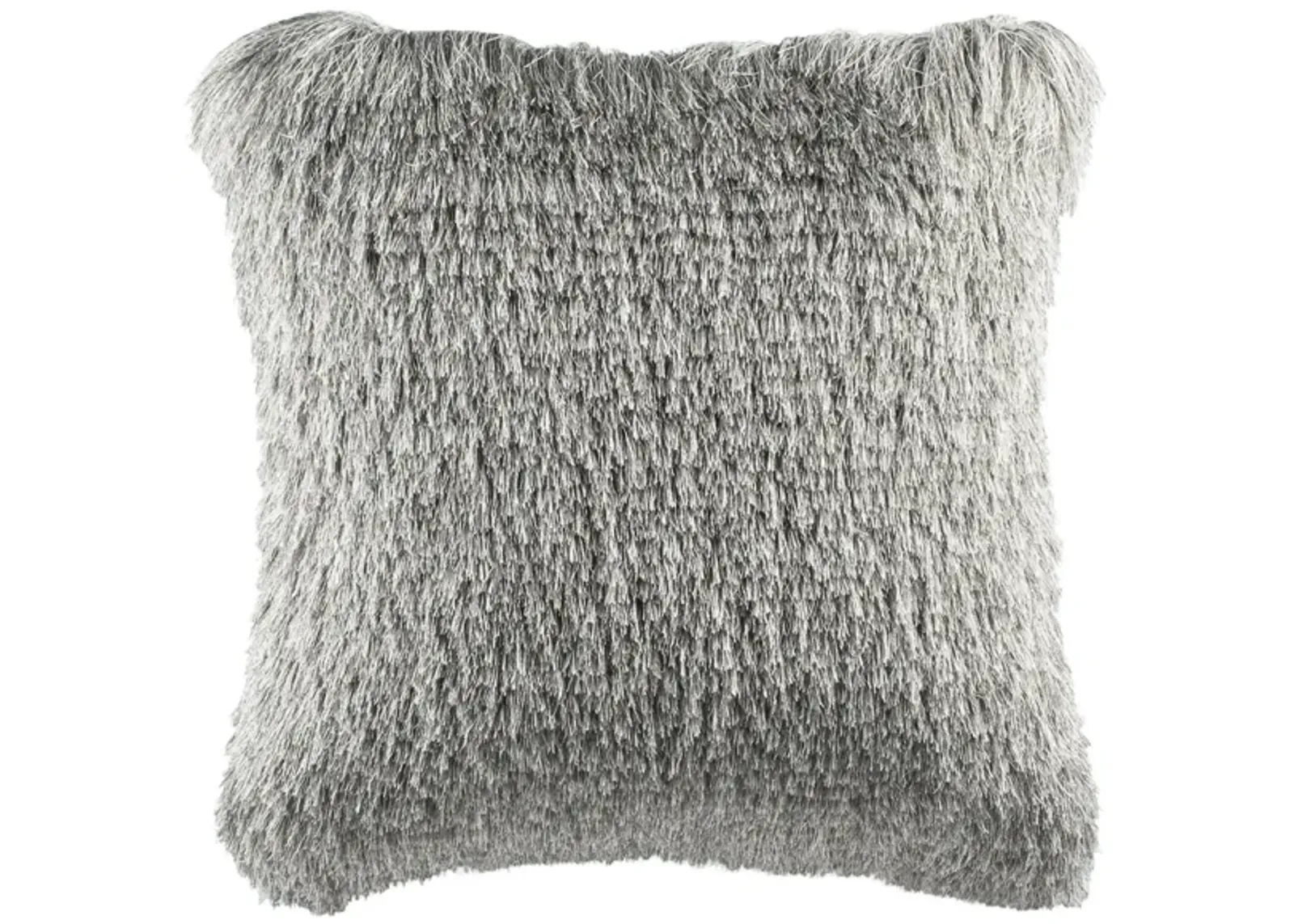 Shag Throw Pillow in Silver by Safavieh