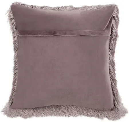 Shag Throw Pillow in Lilac by Safavieh