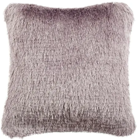 Shag Throw Pillow in Lilac by Safavieh