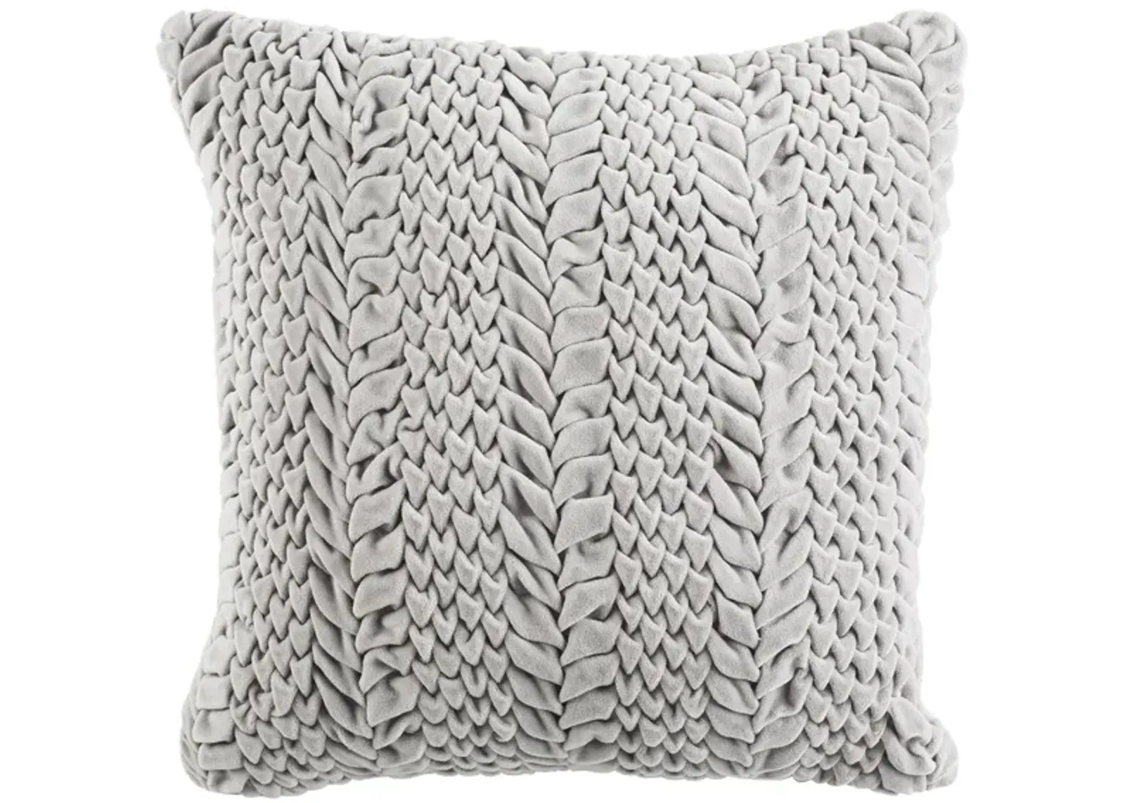 Knit Throw Pillow in Grey by Safavieh