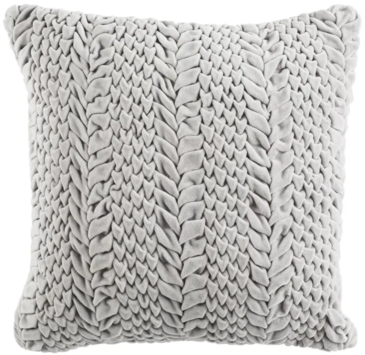 Knit Throw Pillow in Grey by Safavieh