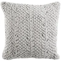 Knit Throw Pillow in Grey by Safavieh