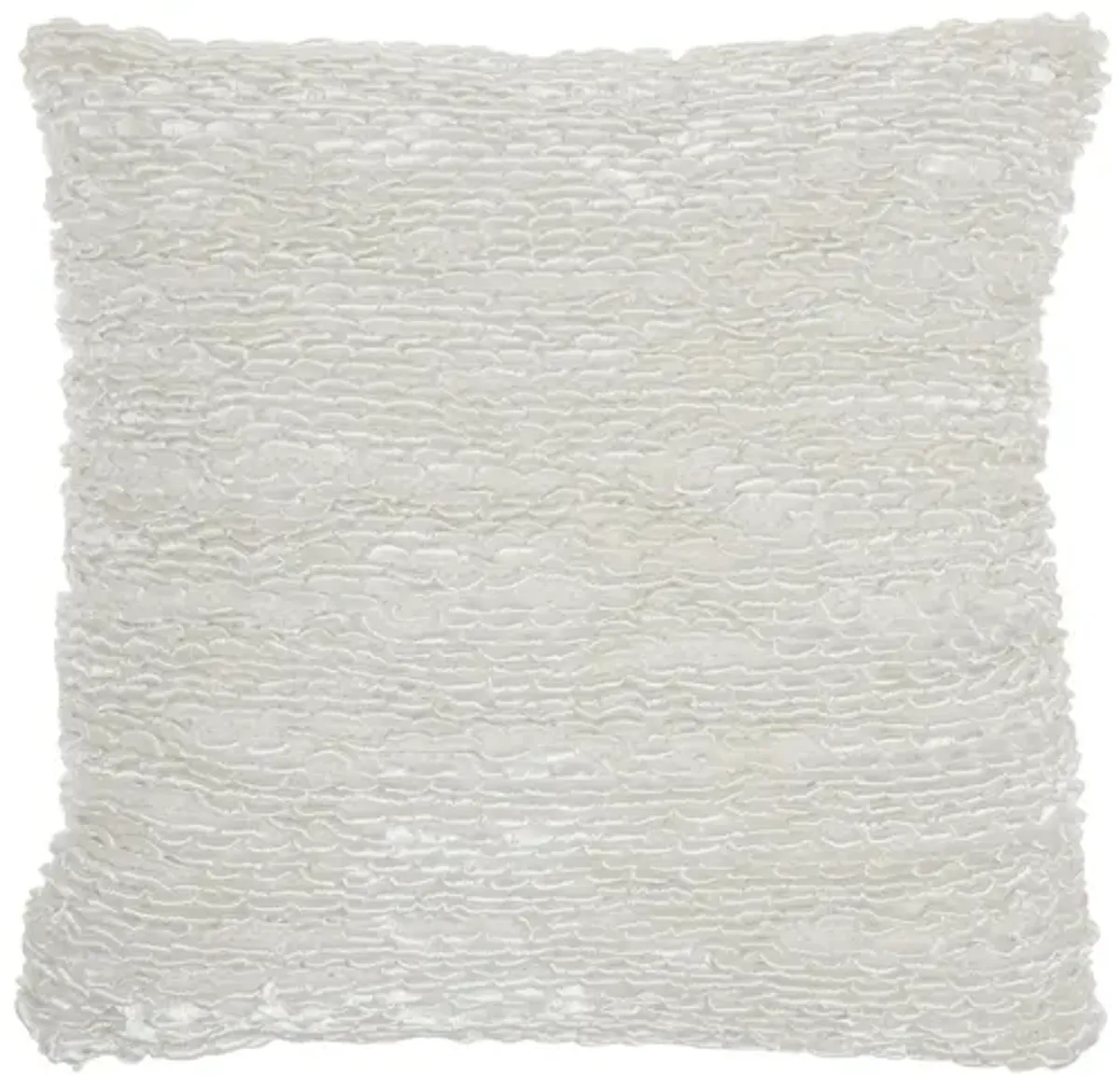 Mina Victory 20" Woven Ribbon Loops Throw Pillow