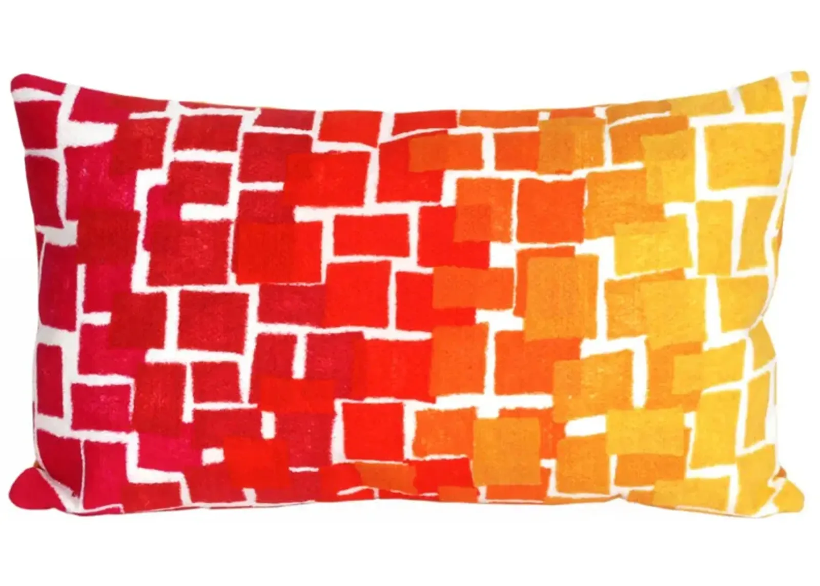 Liora Manne Visions II Ombre Tile Pillow in Red by Trans-Ocean Import Co Inc