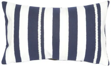 Liora Manne Visions II Marina Stripe Pillow in Navy by Trans-Ocean Import Co Inc