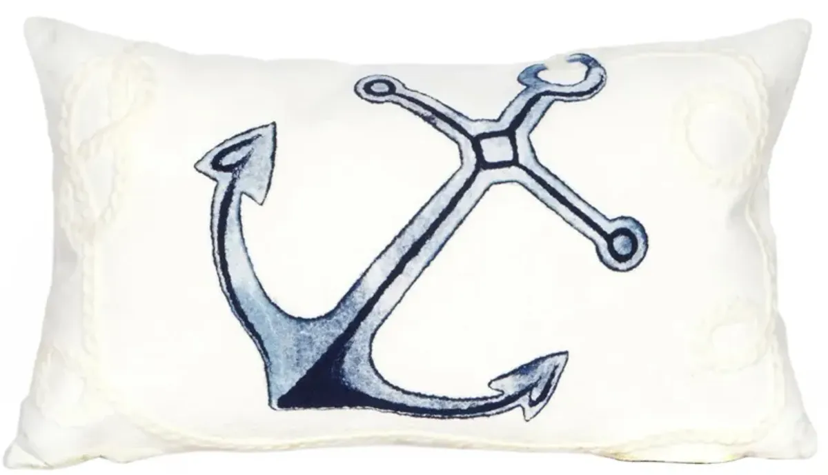 Liora Manne Visions II Marina Pillow in White by Trans-Ocean Import Co Inc