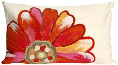 Liora Manne Visions III Daisy Pillow in Orange by Trans-Ocean Import Co Inc