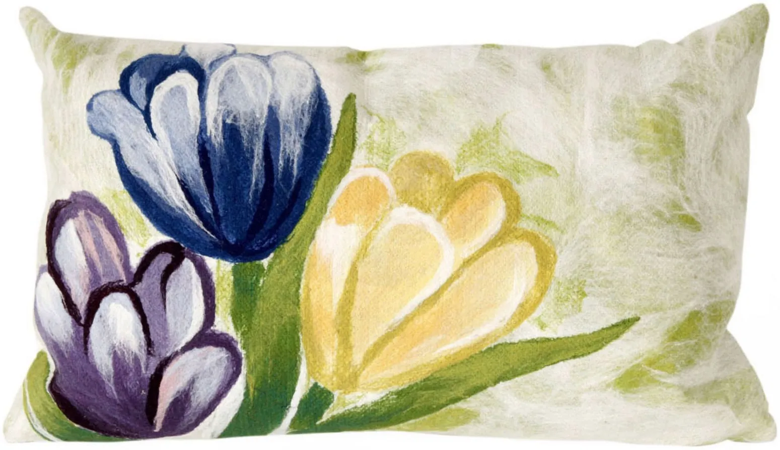 Liora Manne Visions III Tulips Pillow in Blue by Trans-Ocean Import Co Inc