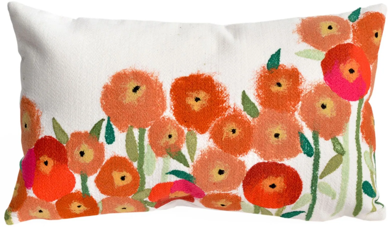 Liora Manne Visions III Poppies Pillow in Red by Trans-Ocean Import Co Inc