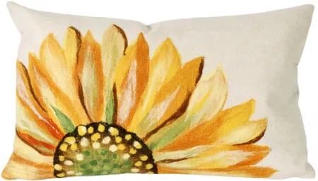 Liora Manne Visions III Sunflower Pillow in Yellow by Trans-Ocean Import Co Inc
