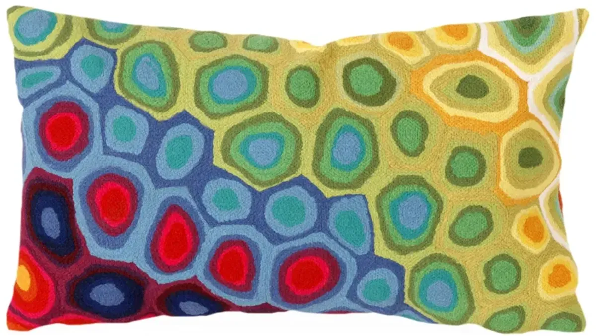 Liora Manne Visions III Pop Swirl Pillow in Red by Trans-Ocean Import Co Inc