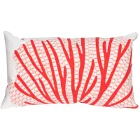 Liora Manne Visions III Coral Fan Pillow in Coral by Trans-Ocean Import Co Inc